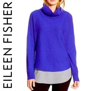 Eileen Fisher Draped Turtleneck EUC